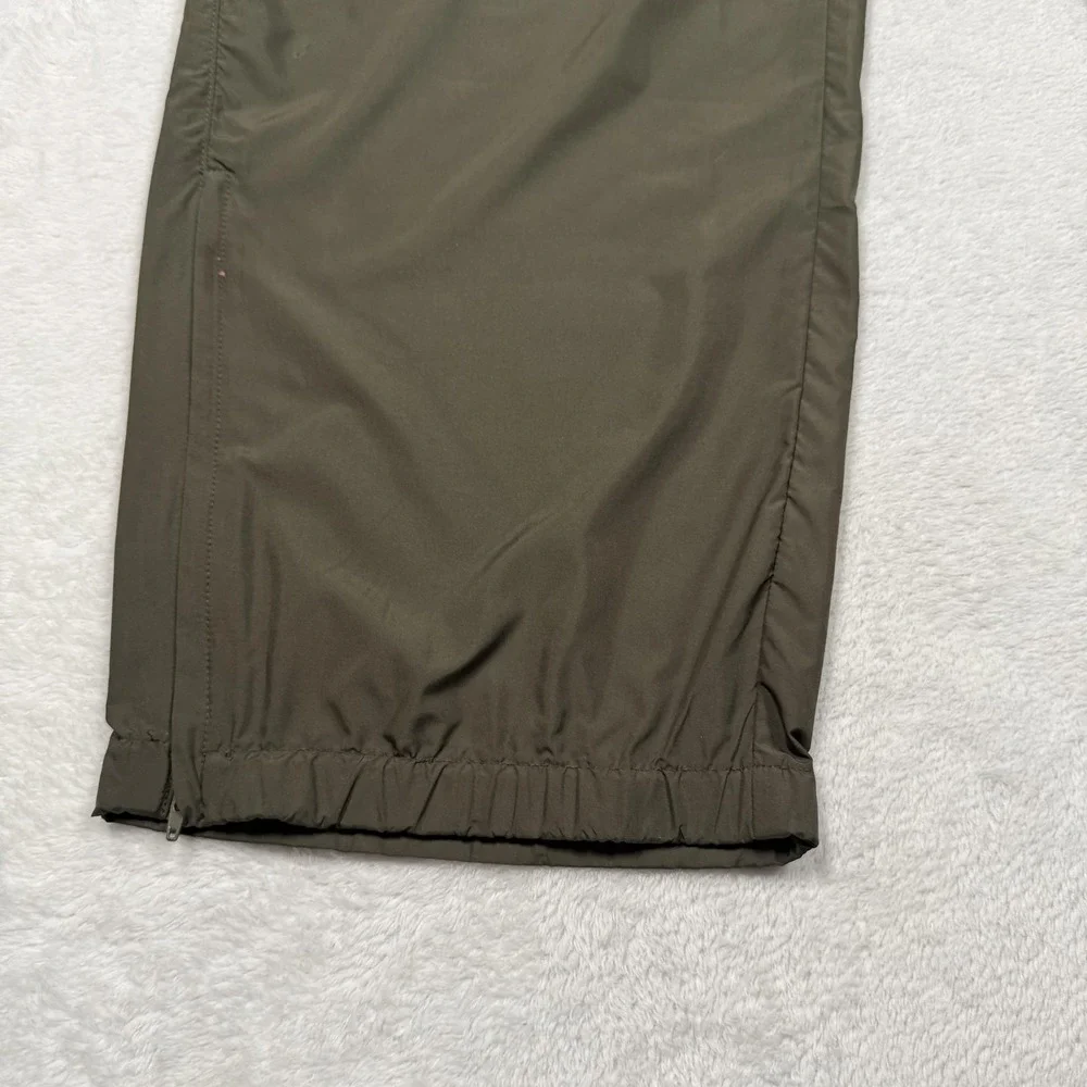 Polo Sport Ralph Lauren Pants Mens Large Olive Green Track Wind Pants Ankle Zips